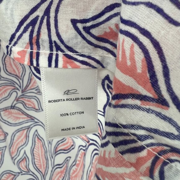 Roberta Roller Rabbit Leaf Print Blouse Women's XS - Picture 5 of 6